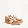 Baskets Upvillage en laine et cuir croûte