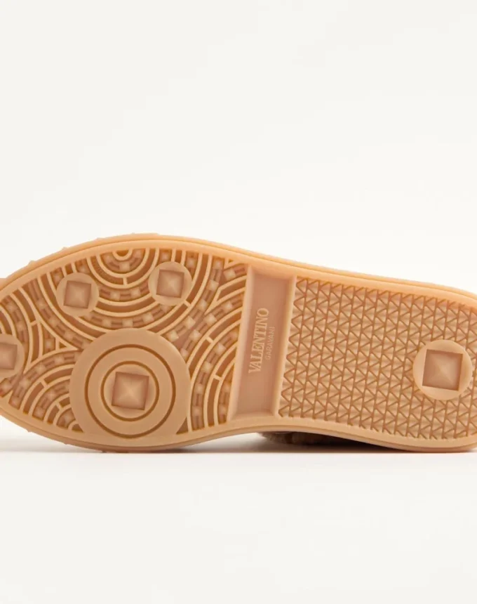 Baskets Upvillage en laine et cuir croûte