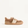 Baskets Upvillage en laine et cuir croûte