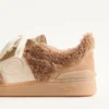 Baskets Upvillage en laine et cuir croûte