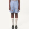 Bermuda en denim avec broderies Bermuda en denim avec broderies