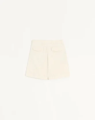 Bermuda en denim à revers