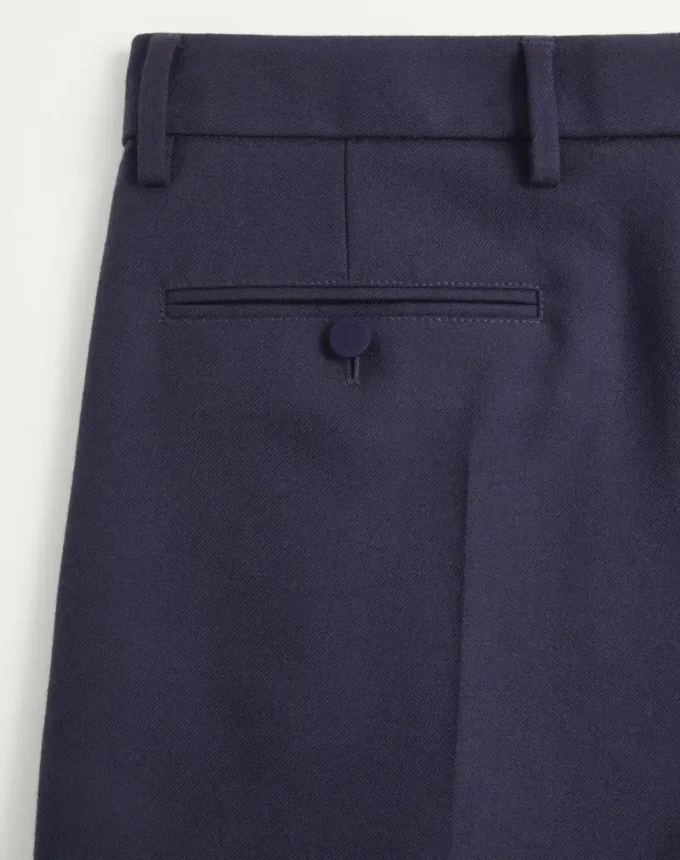 Bermuda en gabardine de laine à revers Bermuda en gabardine de laine à revers