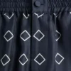 Bermuda en twill de soie avec imprimé Opticool intégral Bermuda en twill de soie avec imprimé Opticool intégral