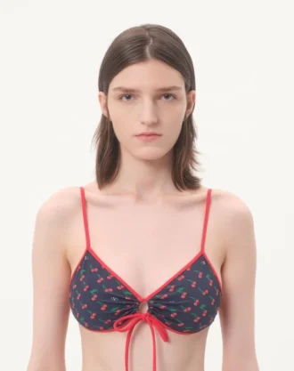 Bikini en lycra avec imprimé Cherryfic