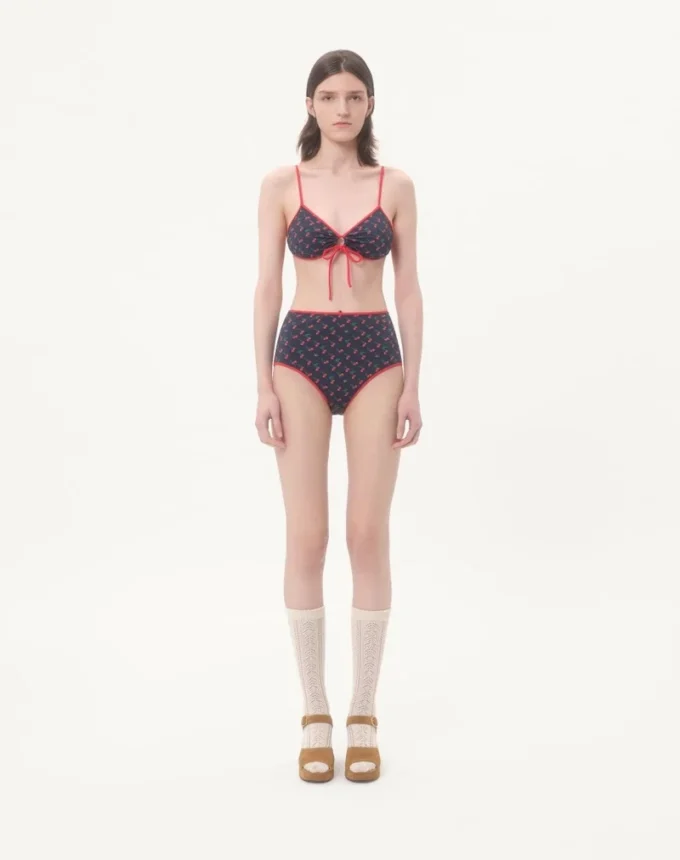 Bikini en lycra avec imprimé Cherryfic