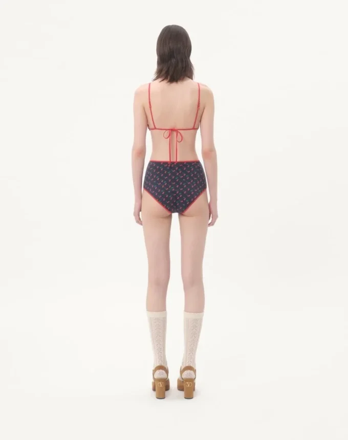 Bikini en lycra avec imprimé Cherryfic