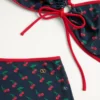 Bikini en lycra avec imprimé Cherryfic