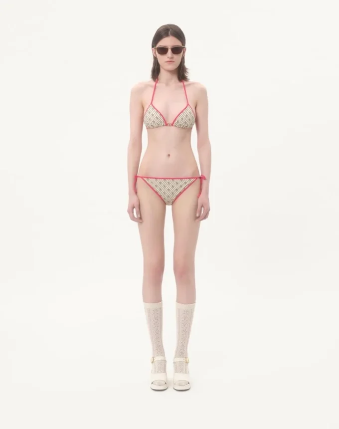 Bikini en lycra imprimé Gelatini à pois