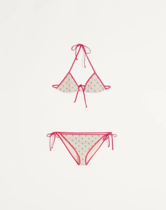 Bikini en lycra imprimé Gelatini à pois