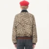 Blouson bomber Valentino en drapé de laine avec VGold sur les poches latérales Blouson bomber Valentino en drapé de laine avec VGold sur les poches latérales