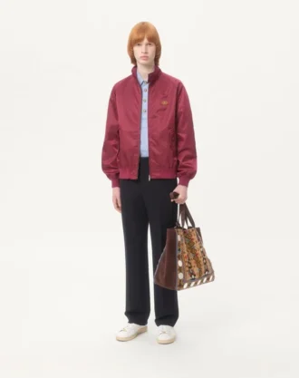 Blouson en nylon avec patch VLogo