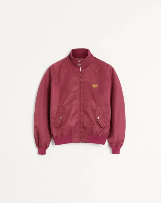 Blouson en nylon avec patch VLogo Blouson en nylon avec patch VLogo