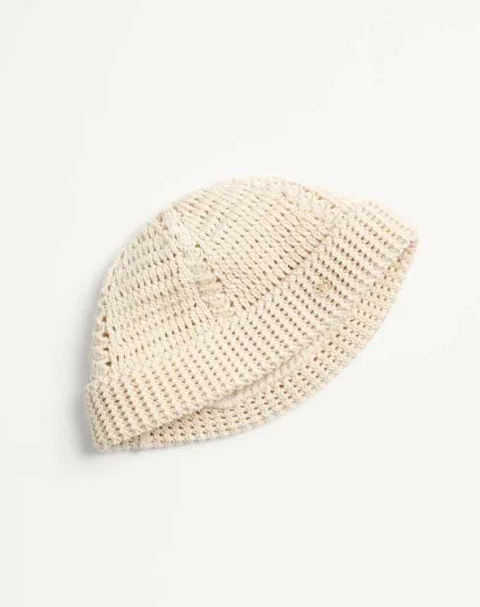 Bonnet en coton tricoté Vlogo Signature