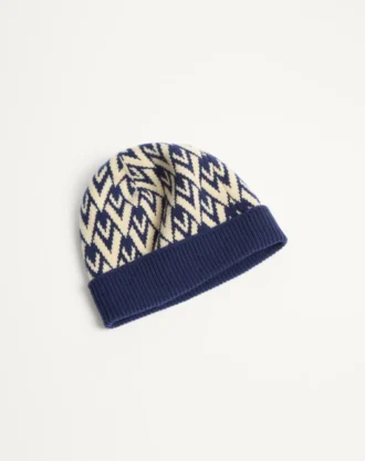 Bonnet en laine tricotée signature Toute La V