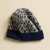 Bonnet en laine tricotée signature Toute La V