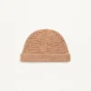 Bonnet tricoté Vlogo Signature en lin et coton