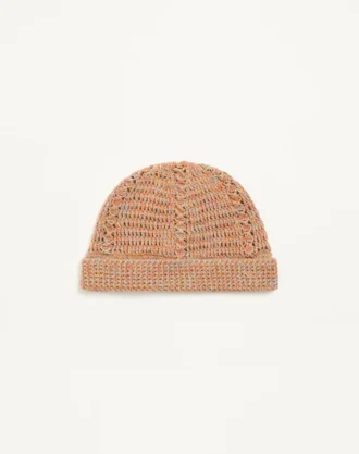 Bonnet tricoté Vlogo Signature en lin et coton