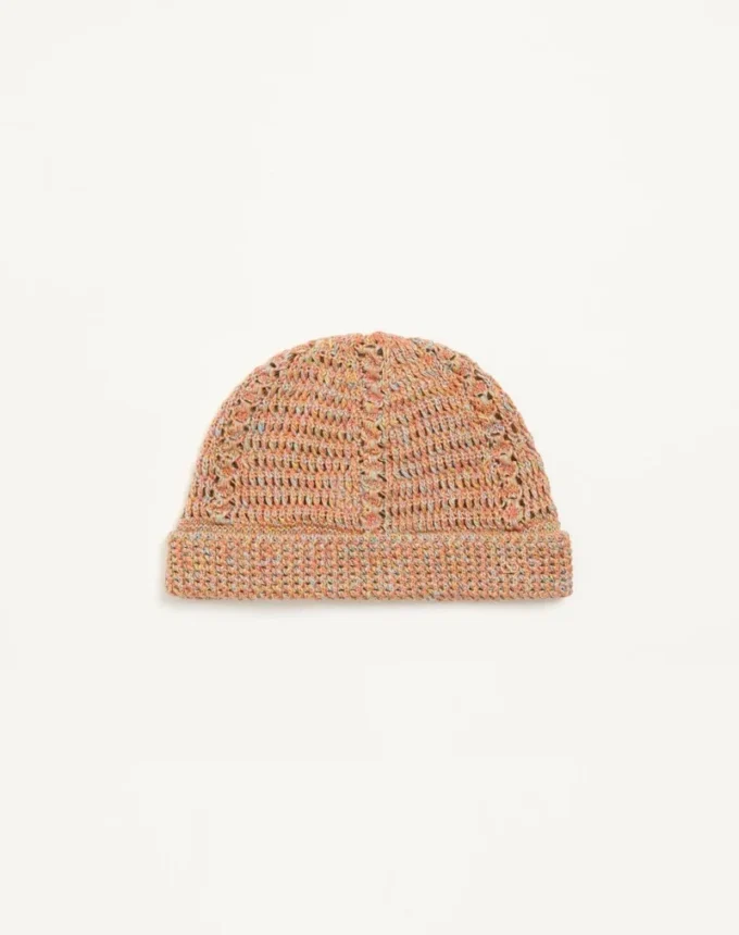Bonnet tricoté Vlogo Signature en lin et coton