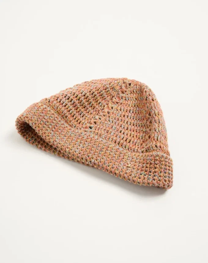 Bonnet tricoté Vlogo Signature en lin et coton