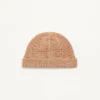 Bonnet tricoté Vlogo Signature en lin et coton
