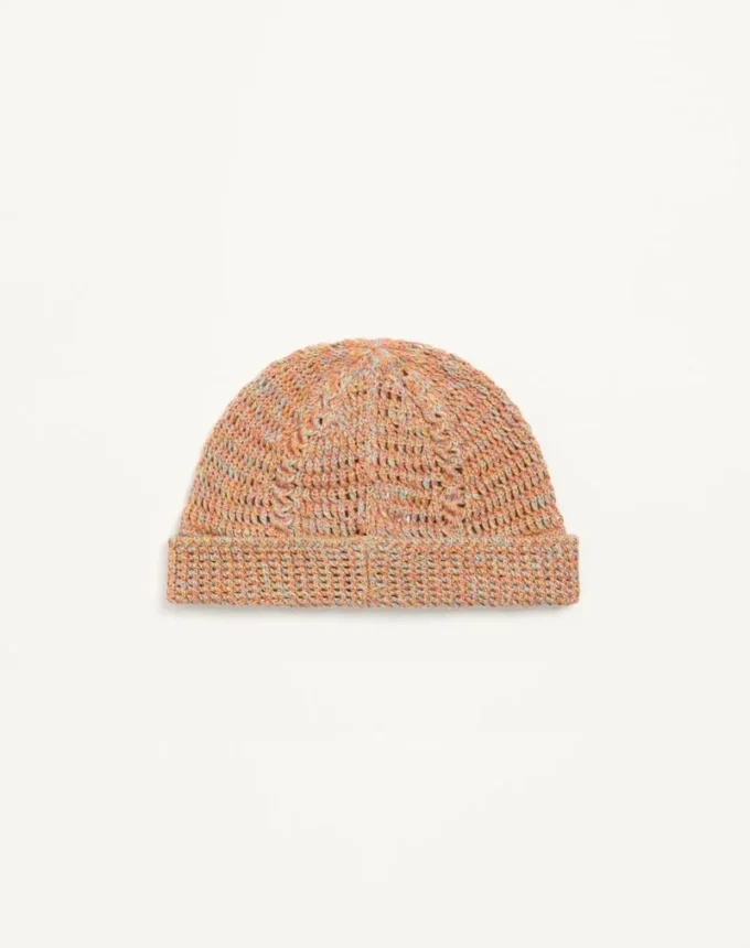 Bonnet tricoté Vlogo Signature en lin et coton
