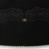 Bonnet VLogo Signature en cachemire et dentelle