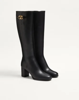 Bottes en cuir de veau Vlogo Signature 70 mm