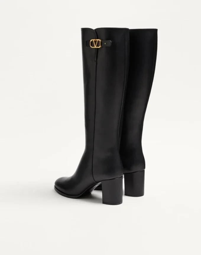 Bottes en cuir de veau Vlogo Signature 70 mm Bottes en cuir de veau Vlogo Signature 70 mm