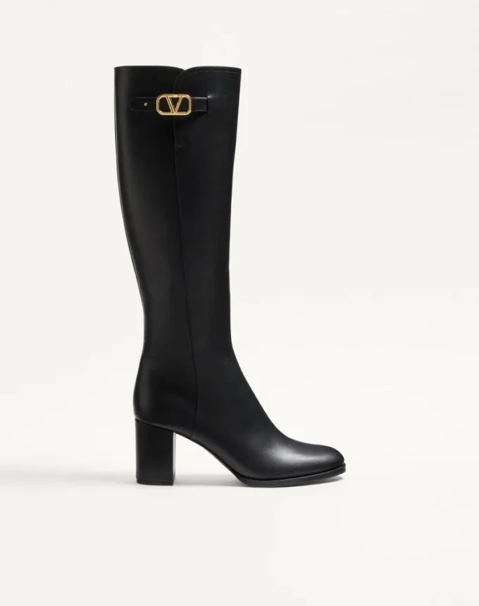 Bottes en cuir de veau Vlogo Signature 70 mm Bottes en cuir de veau Vlogo Signature 70 mm