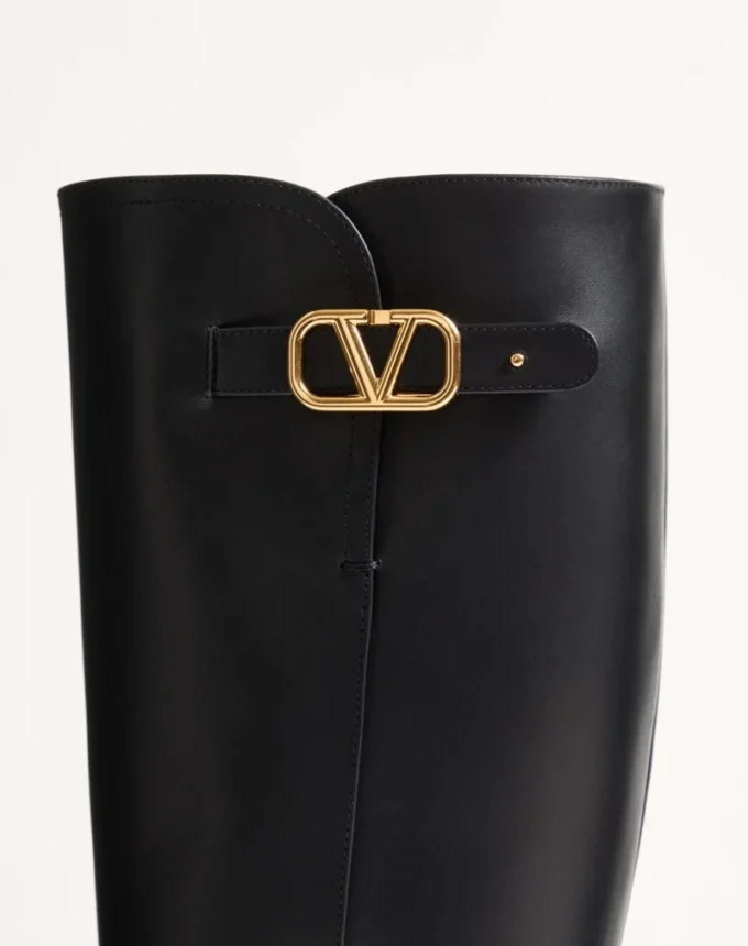 Bottes en cuir de veau Vlogo Signature 70 mm Bottes en cuir de veau Vlogo Signature 70 mm