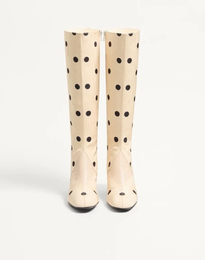 Bottes Equivoque en tissu moiré Plus De Pois 60 mm Bottes Equivoque en tissu moiré Plus De Pois 60 mm