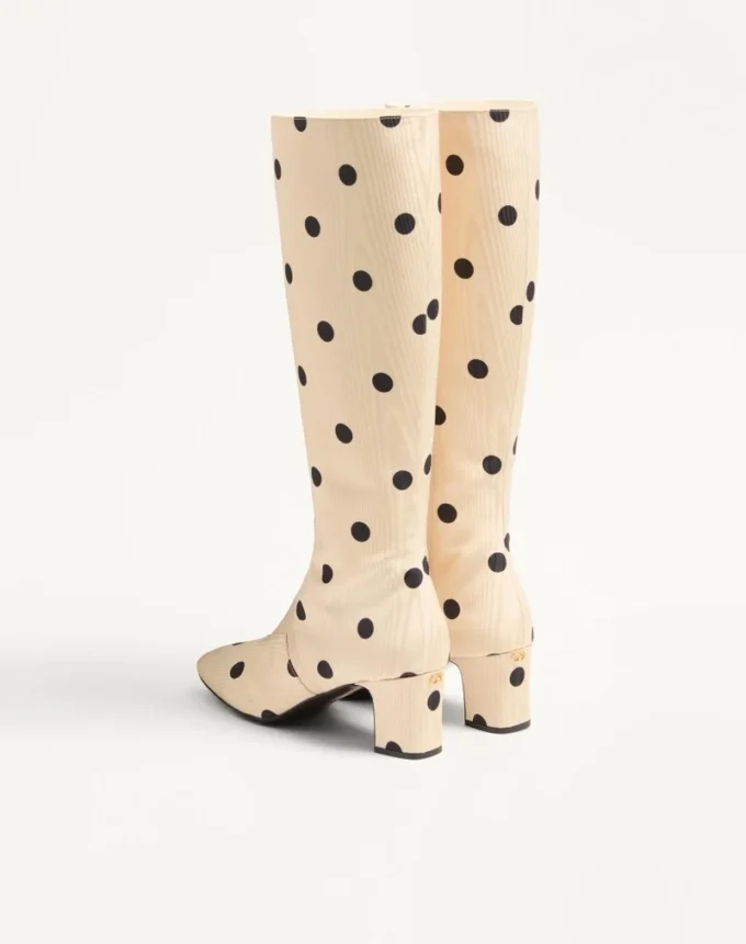 Bottes Equivoque en tissu moiré Plus De Pois 60 mm Bottes Equivoque en tissu moiré Plus De Pois 60 mm