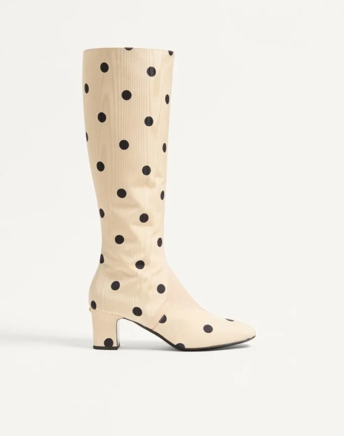 Bottes Equivoque en tissu moiré Plus De Pois 60 mm Bottes Equivoque en tissu moiré Plus De Pois 60 mm