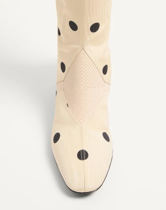 Bottes Equivoque en tissu moiré Plus De Pois 60 mm Bottes Equivoque en tissu moiré Plus De Pois 60 mm