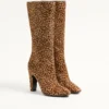 Bottes Hotty en cuir de veau effet poney 100 mm Bottes Hotty en cuir de veau effet poney 100 mm