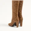 Bottes Hotty en cuir de veau effet poney 100 mm Bottes Hotty en cuir de veau effet poney 100 mm