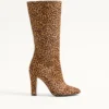 Bottes Hotty en cuir de veau effet poney 100 mm Bottes Hotty en cuir de veau effet poney 100 mm
