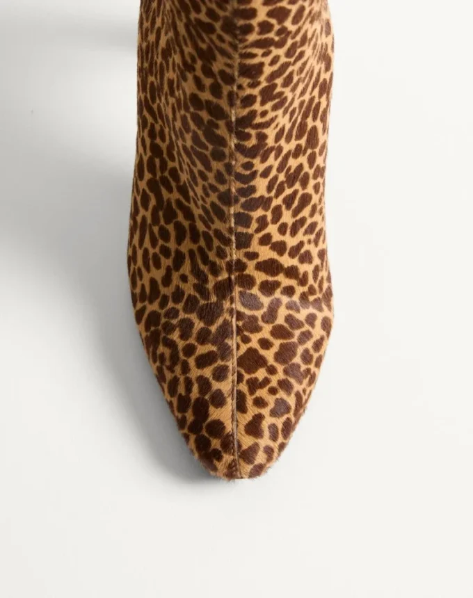 Bottes Hotty en cuir de veau effet poney 100 mm Bottes Hotty en cuir de veau effet poney 100 mm