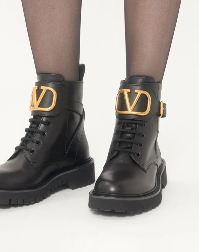 Bottes militaires en cuir de veau Vlogo Signature 35 mm / 0,8 pouces