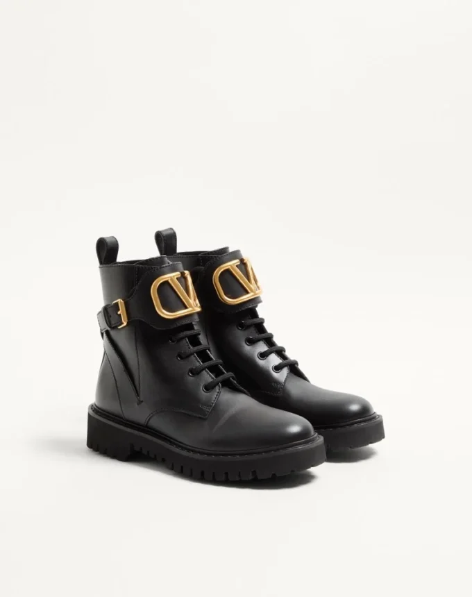 Bottes militaires en cuir de veau Vlogo Signature 35 mm / 0,8 pouces