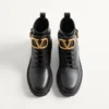 Bottes militaires en cuir de veau Vlogo Signature 35 mm / 0,8 pouces