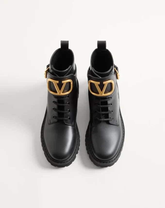 Bottes militaires en cuir de veau Vlogo Signature 35 mm / 0,8 pouces