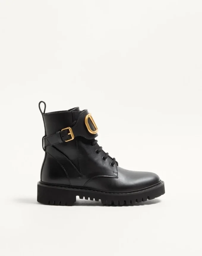 Bottes militaires en cuir de veau Vlogo Signature 35 mm / 0,8 pouces