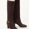 Bottes Pattie en cuir croûte 75 mm Bottes Pattie en cuir croûte 75 mm
