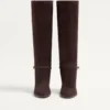 Bottes Pattie en cuir croûte 75 mm Bottes Pattie en cuir croûte 75 mm