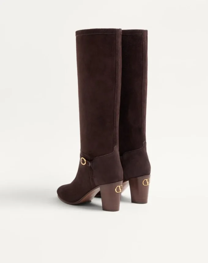 Bottes Pattie en cuir croûte 75 mm Bottes Pattie en cuir croûte 75 mm