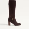 Bottes Pattie en cuir croûte 75 mm Bottes Pattie en cuir croûte 75 mm