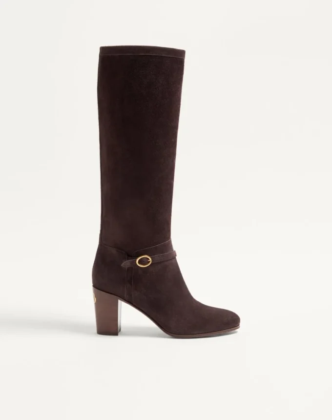 Bottes Pattie en cuir croûte 75 mm Bottes Pattie en cuir croûte 75 mm