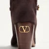 Bottes Pattie en cuir croûte 75 mm Bottes Pattie en cuir croûte 75 mm